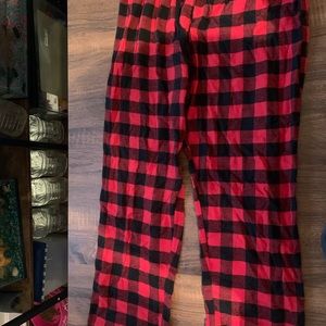 Flannel pajama pants large